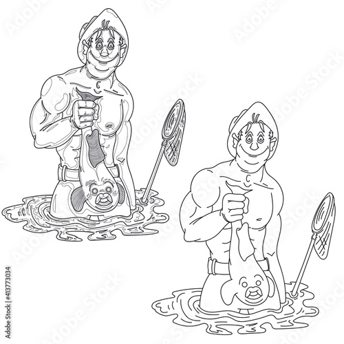 Pêcheur et son poisson