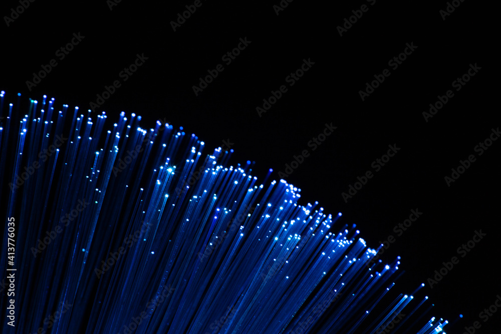 blue optical fiber
