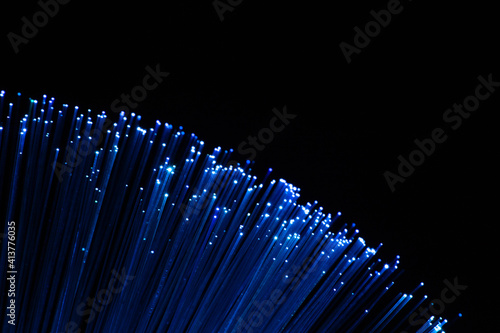 blue optical fiber