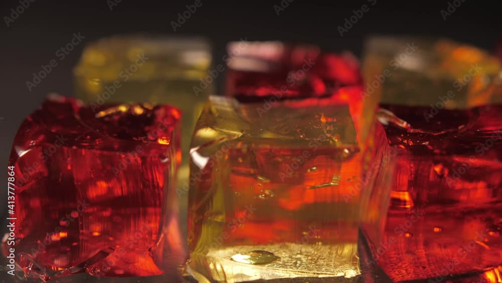sweet gelatine jelly shaking 4k sweet gelatine jelly shaking 4k