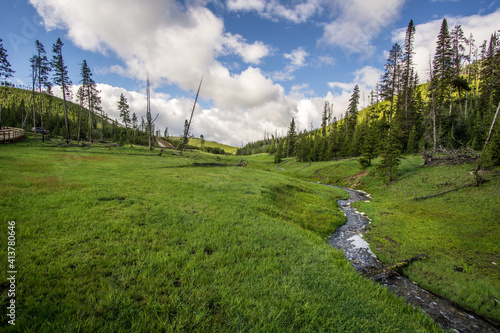 Landscape in Yellowstone Nationalpark
