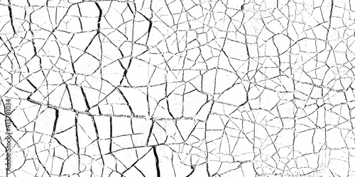  Background from cracks, scratches, chips. Vintage old surface dirty walls. Grunge texture black and white. Abstract pattern.