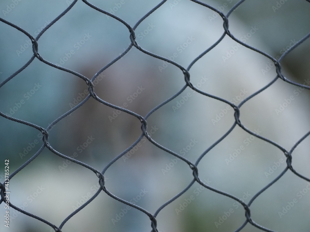 Fototapeta premium verja con desenfoque zoo de madrid