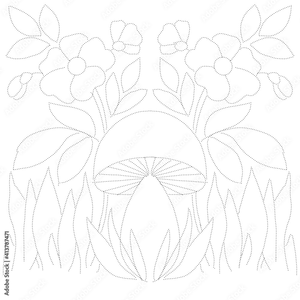 Coloring book. Dot to dot, coloring page educational material for kids