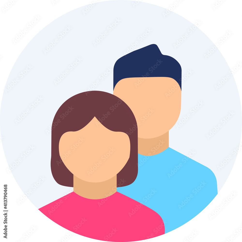 icon. group of people. object. two people. logo. Man and woman icon. group of people. object. two people. logo. Man and woman