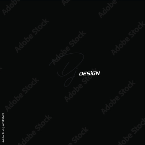 Dj Lettering Logo Design For Identity