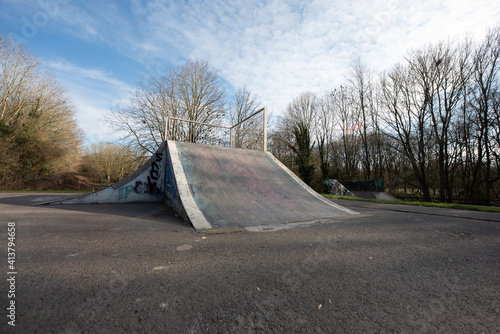 Skate park in uk basingstoke ramp for jumps