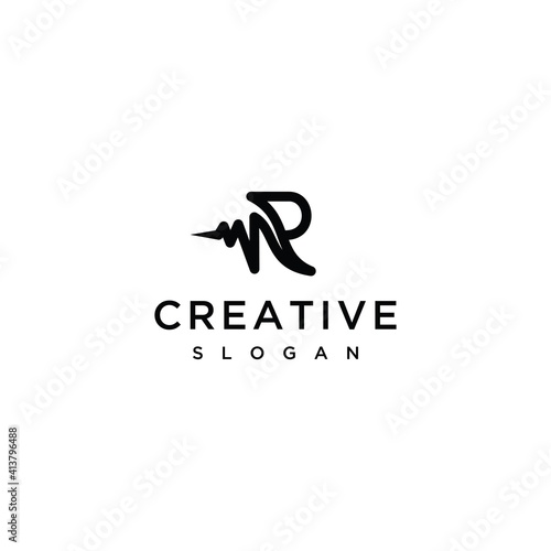 Letter R logo icon design template 
