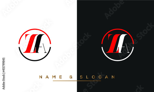 ZA, AZ, Z, A  Abstract Letters Logo Monogram photo