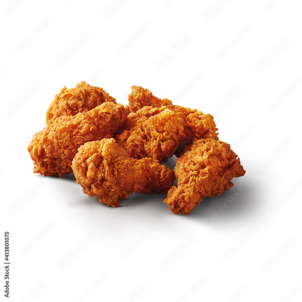 set of spicy wing fried chicken isolated on white background set of spicy wing fried chicken isolated on white background