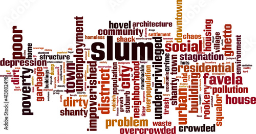 Slum word cloud