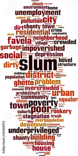 Slum word cloud