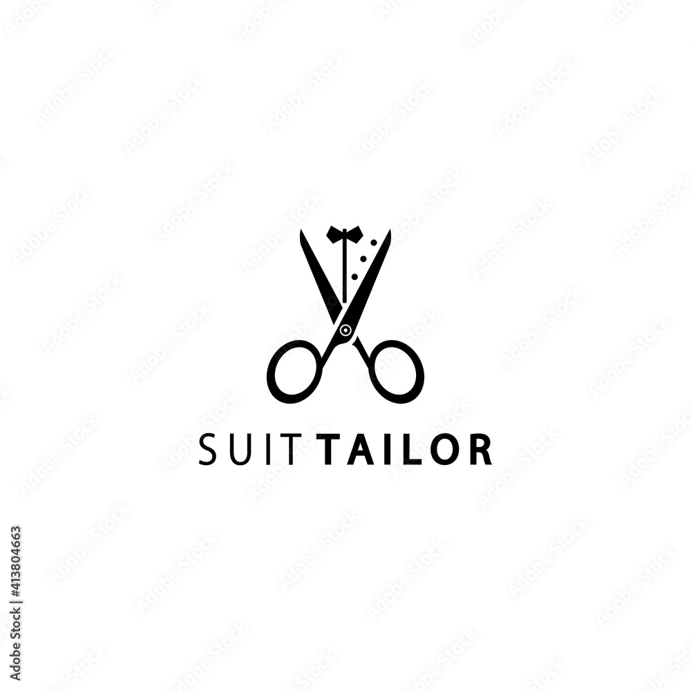 tailor suit logo design vector illustration scissors tailor suit logo design vector illustration scissors