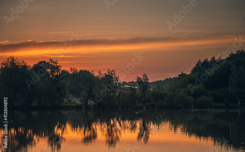 Fototapeta Naklejka Na Ścianę i Meble -  Sunrise on river