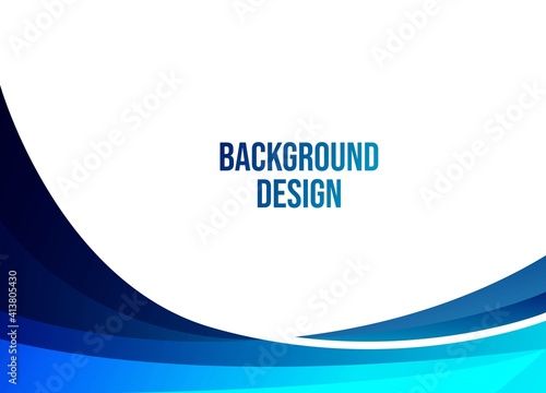 vector blue gradient background. curved wallpaper