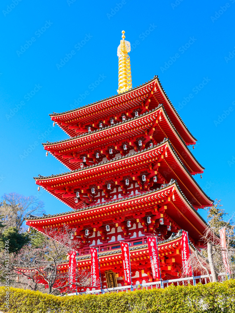 東京　高幡不動尊　五重塔