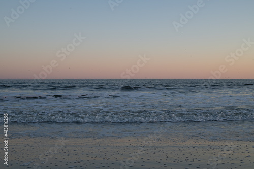 evening waves at the beach