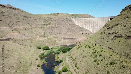 Dam in central Lesotho taken in 2018