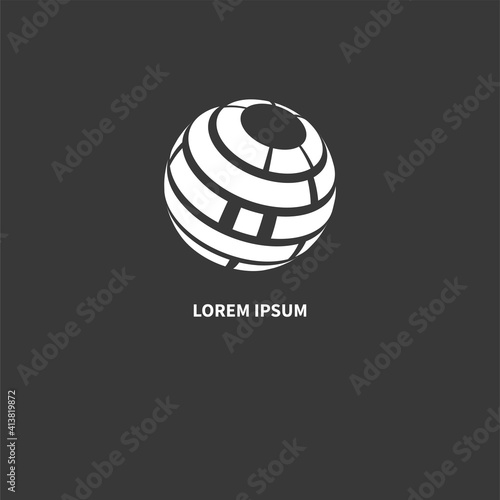 Networking logo. Communications or telecommunications icon