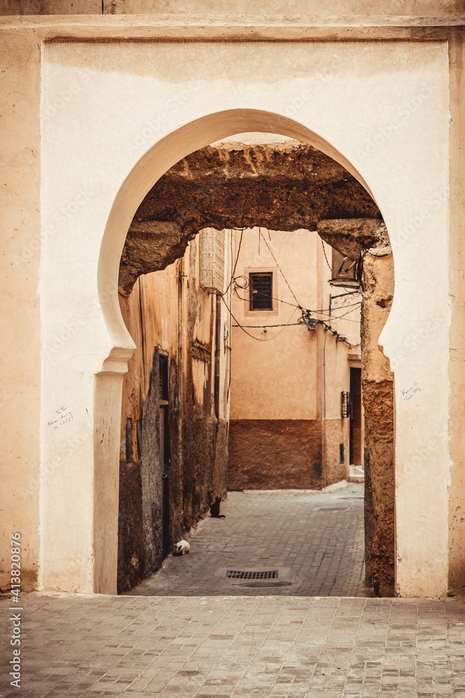 Medina and zoco detail streets in Marrakesh Stock Photo Adobe Stock