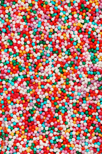 Balls Colored texture as a background in full screen.