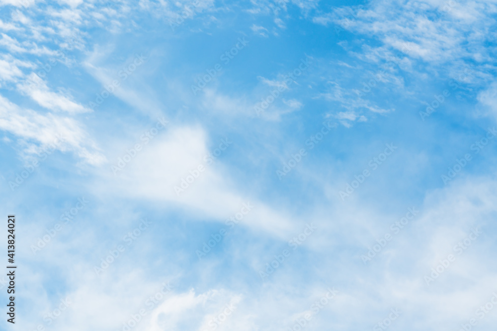 Blue sky and many white clouds Blue sky and many white clouds