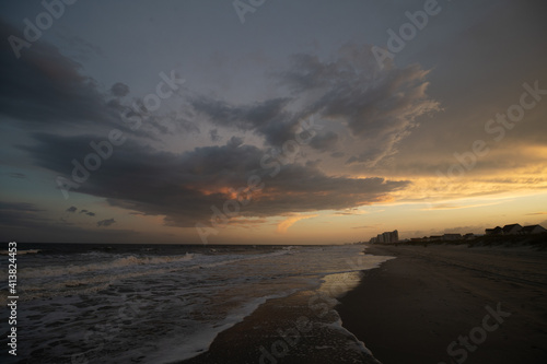 ocean fire in the sky