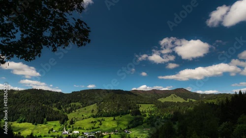 Timelapse, clouds over the black  forest