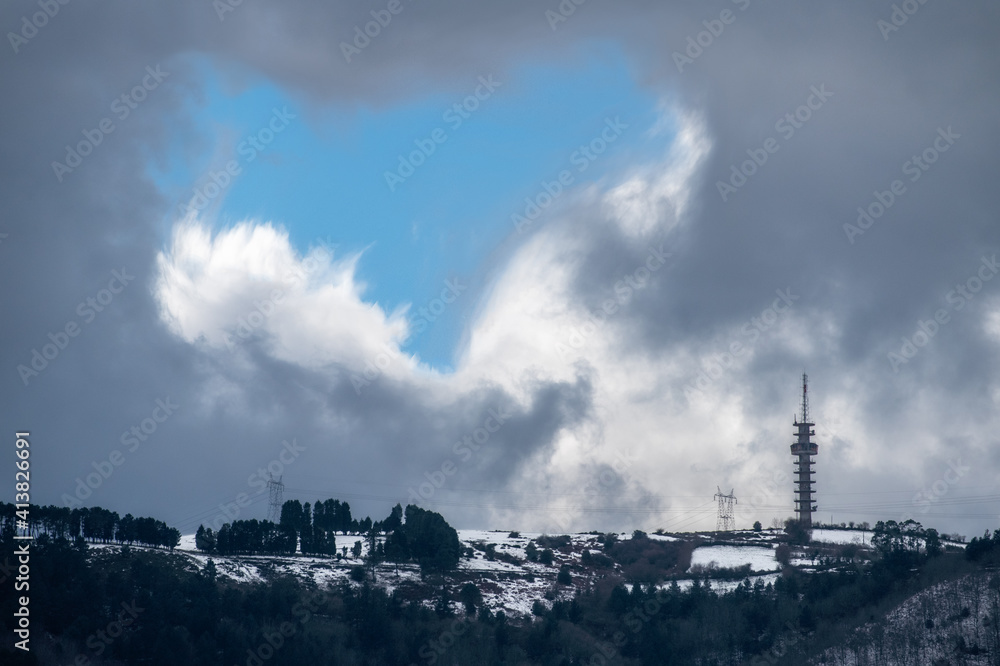 de paseo por la nieve