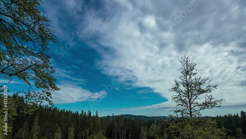 Timelapse, clouds over the black  forest