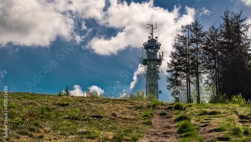 Timelapse, Observation Tower in the black forest