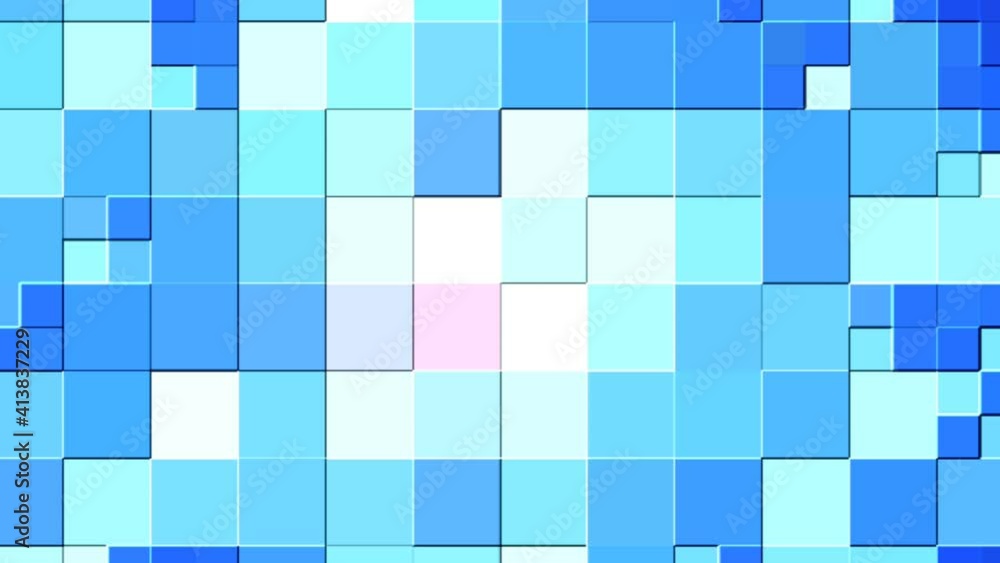 abstract pixel block moving background retro style, pixelated 3d square blue abstract pixel block moving background retro style, pixelated 3d square blue
