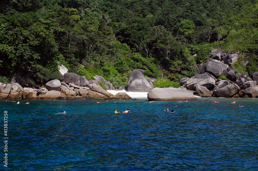 Fototapeta premium Near the island. View 3