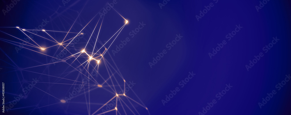 Panoramic abstract dot and triangle connection, The world is connect and smaller concept, Digital futuristic Earth minimalism background Panoramic abstract dot and triangle connection, The world is connect and smaller concept, Digital futuristic Earth minimalism background