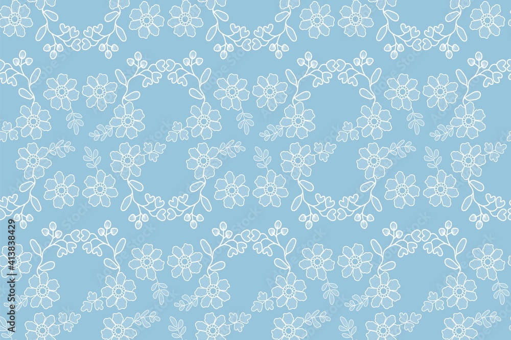 white lace pattern
