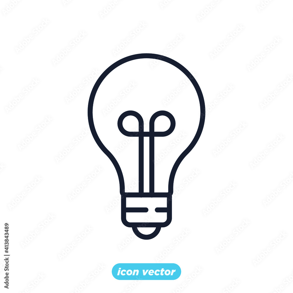 Light Bulb icon. Light Bulb lamp symbol template for graphic and web design collection logo vector illustration Light Bulb icon. Light Bulb lamp symbol template for graphic and web design collection logo vector illustration