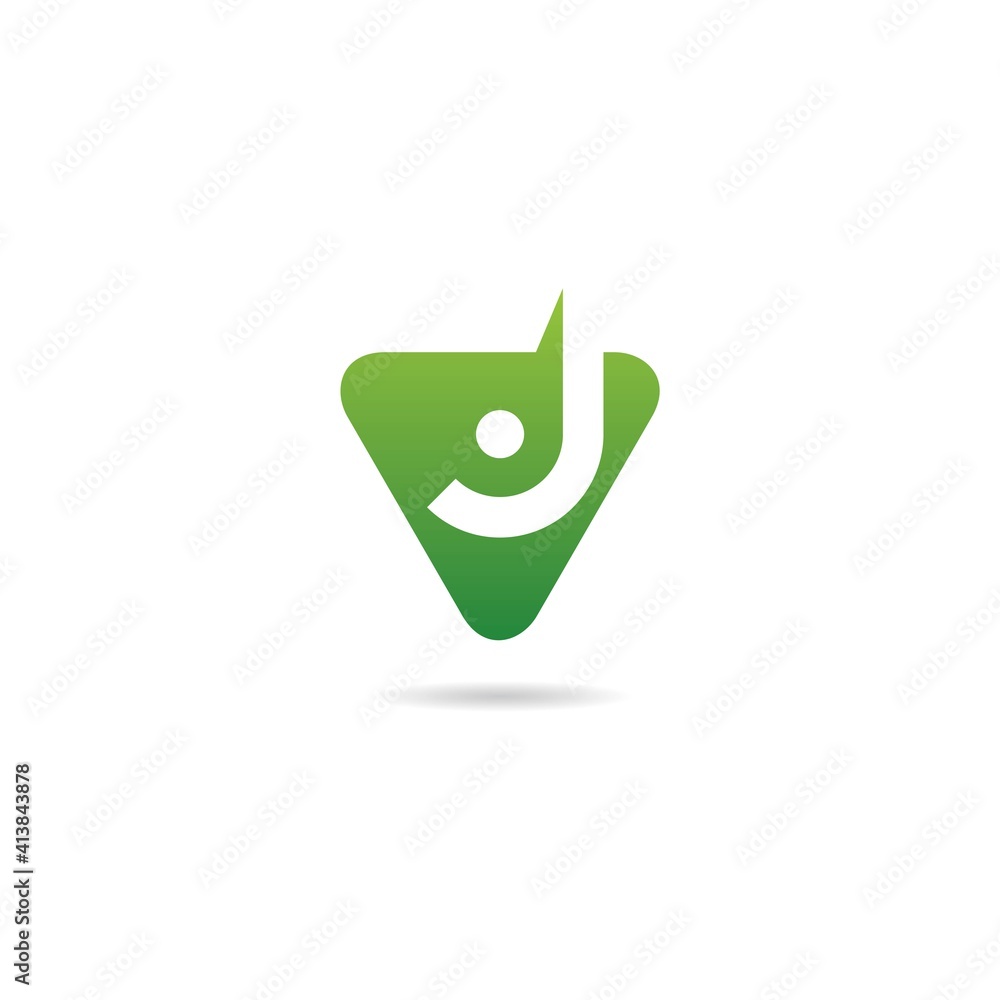 initial j with human logo design icon element template initial j with human logo design icon element template