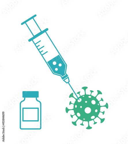 vaccine bottle syringe injection