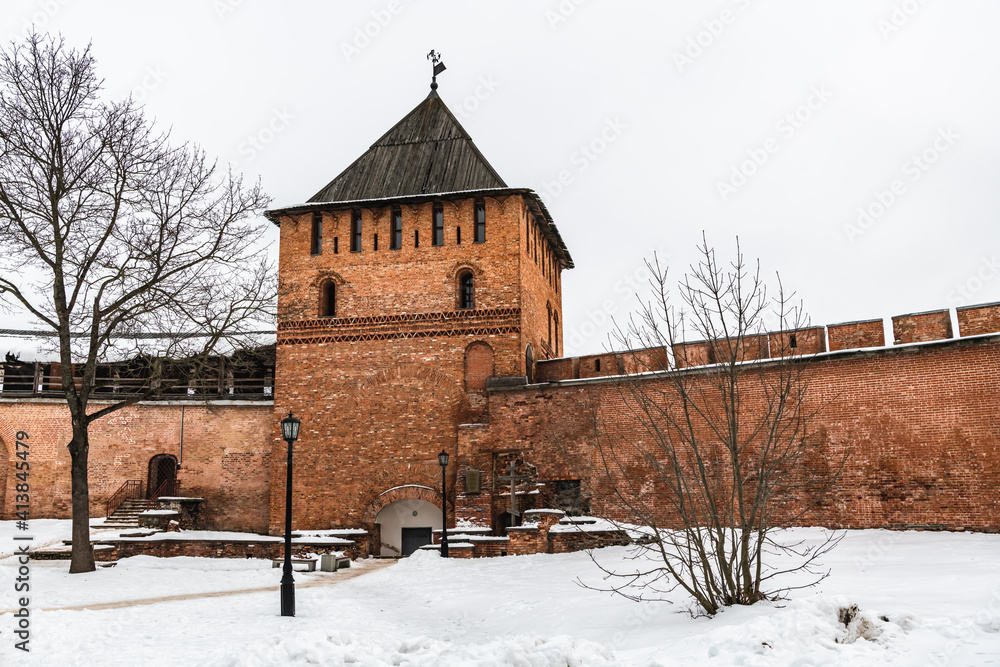 The inner courtyard of the Novgorod Kremlin