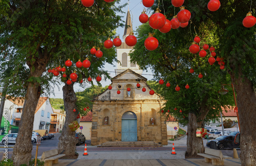 Εκτύπωση καμβά The Catholic Church Notre Dame in Sainte Anne town , Martinique island