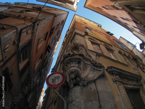 genoa historic palace and buildings in old town photo