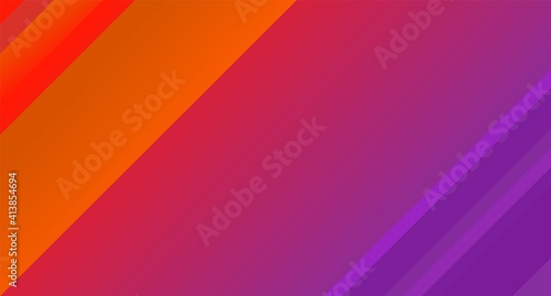 Abstract geometric red with purple background. Diagonal lines and stripes. Modern laconic design. Minimalist style. Vector