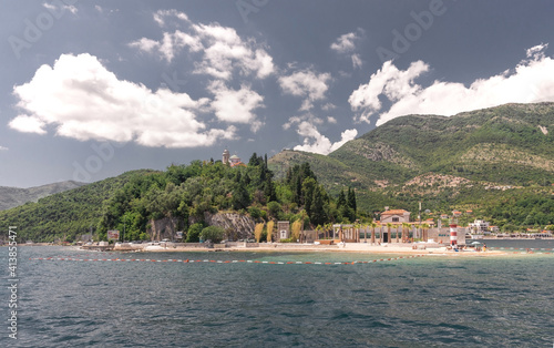 Kamenari-Lepetane Ferry in the Bay of Kotor, Montenegro photo