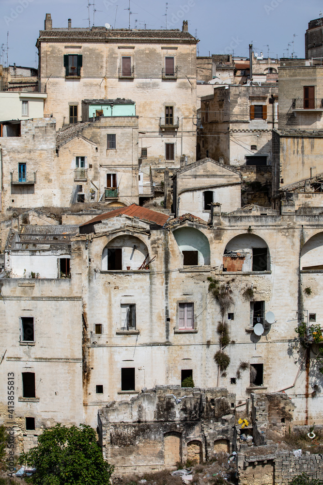 The historic center of a Gravina in Puglia. A charming town in southern Italy.