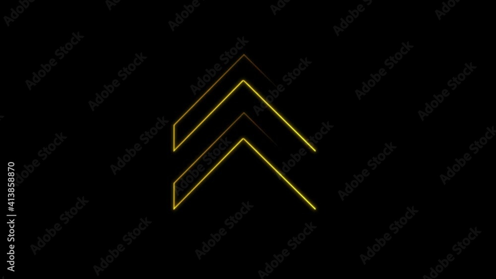 Neon sign Arrows Animation of pink light signal and blue spreading from the center with a black background. Neon sign Arrows Animation of pink light signal and blue spreading from the center with a black background.