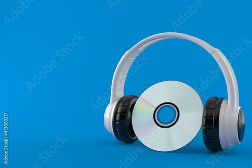 Headphones with cd disc