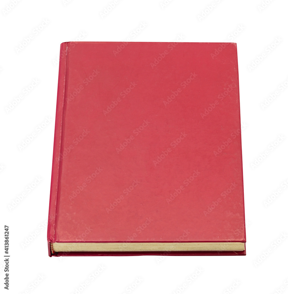 side of red book isolated on white background, high resolution image side of red book isolated on white background, high resolution image