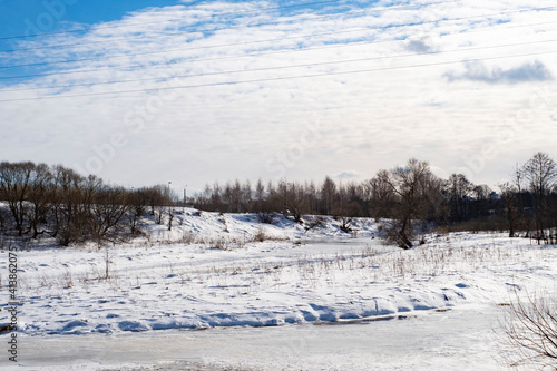 winter landscape with snow © Дмитрий Поляков