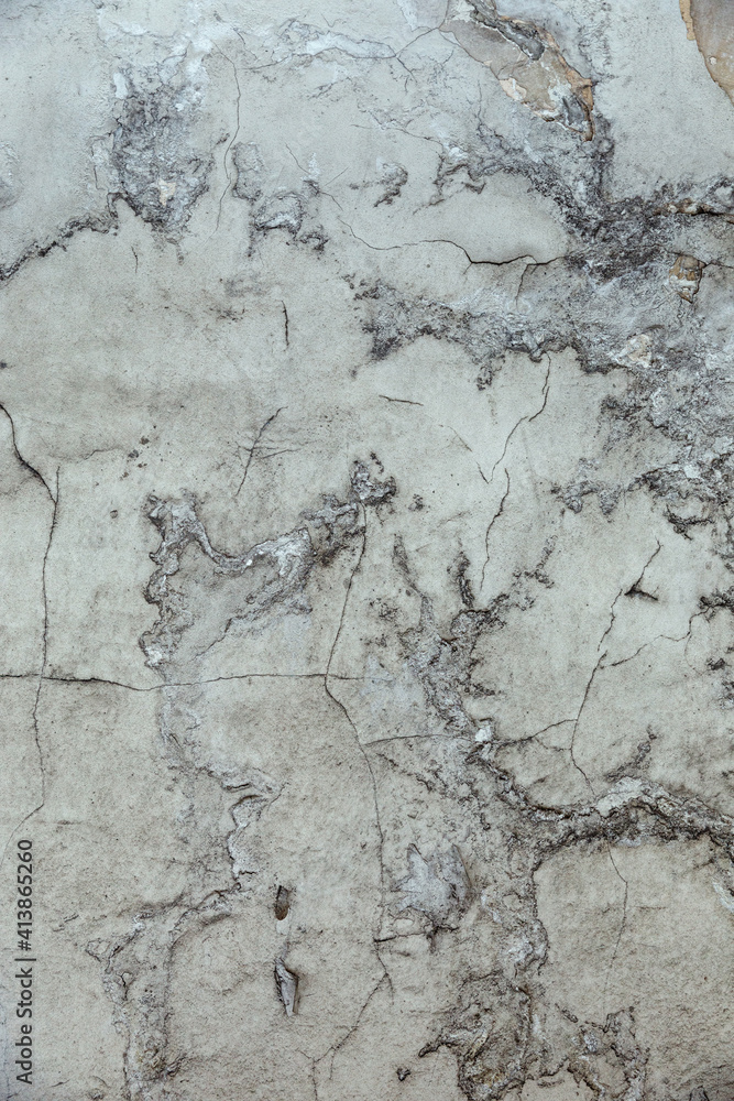 Fototapeta premium texture of old wall with cracks and peeled paint