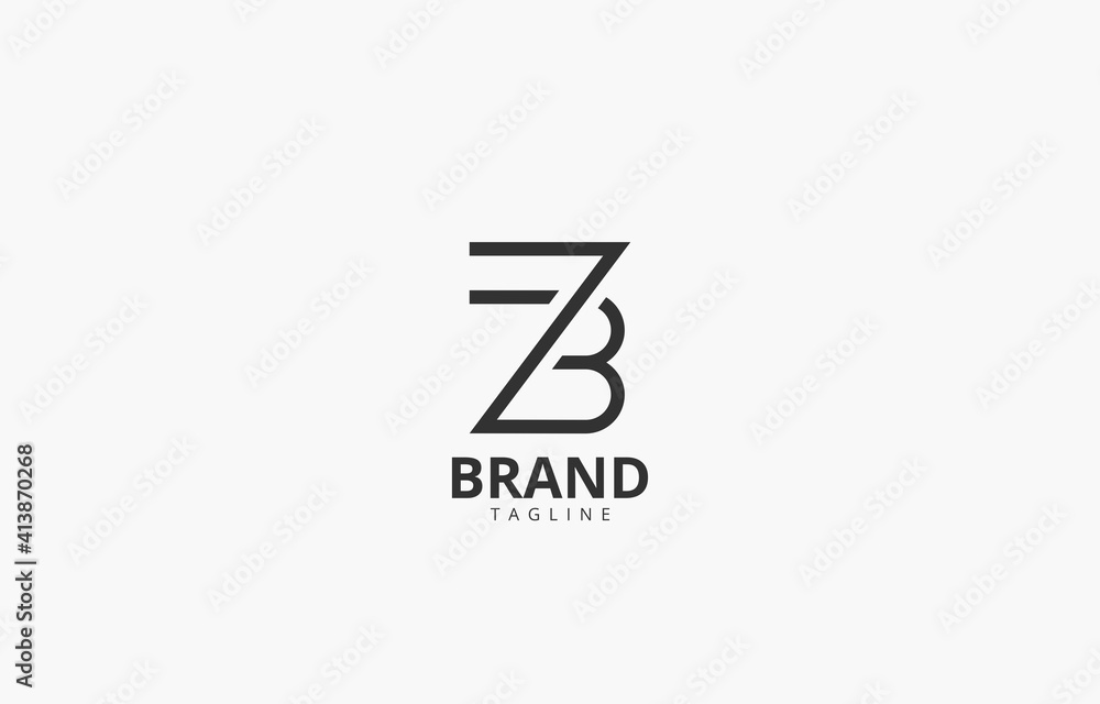 Letter ZB Z B initial Monogram Logo Vector Template Letter ZB Z B initial Monogram Logo Vector Template